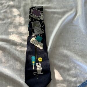 Renaissance Hand Made Computer Mouse Tie